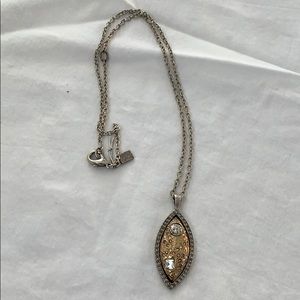 Tat2 Silver and Gold Necklace